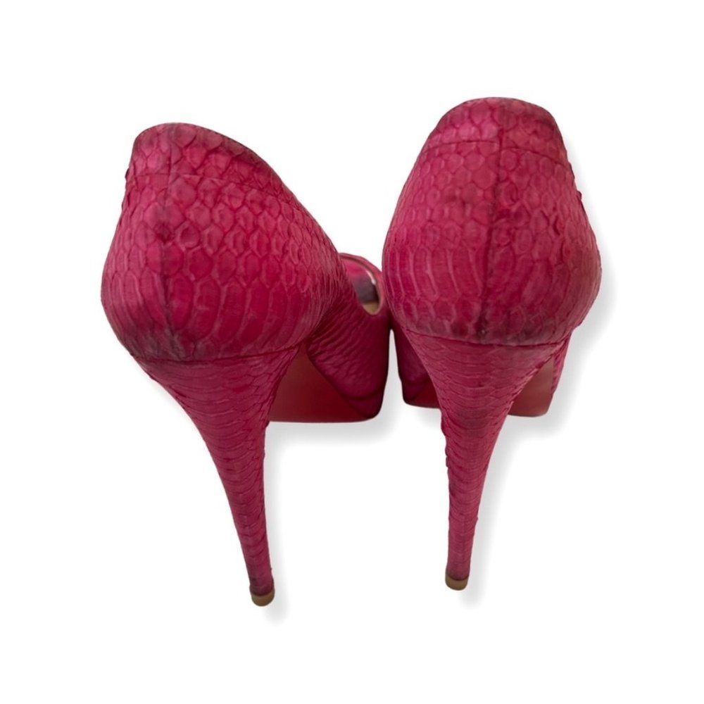 Christian Loboutin Altadama 140 snake pink pump shoes size 39 - Picture 9 of 12